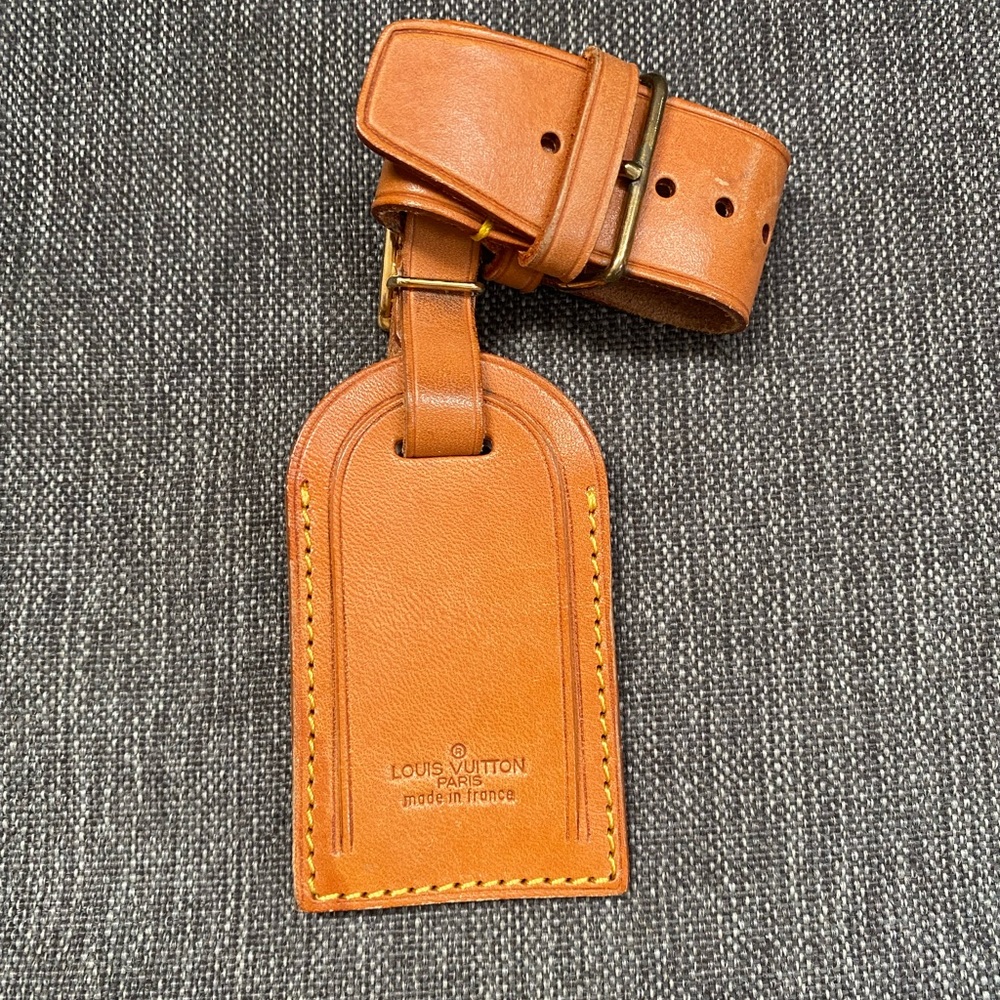 Louis Vuitton Natural Leather Luggage Tag